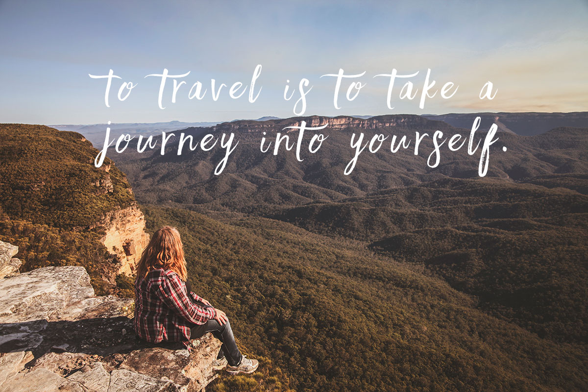To travel is to take a journey into yourself. Härliga resecitat.
