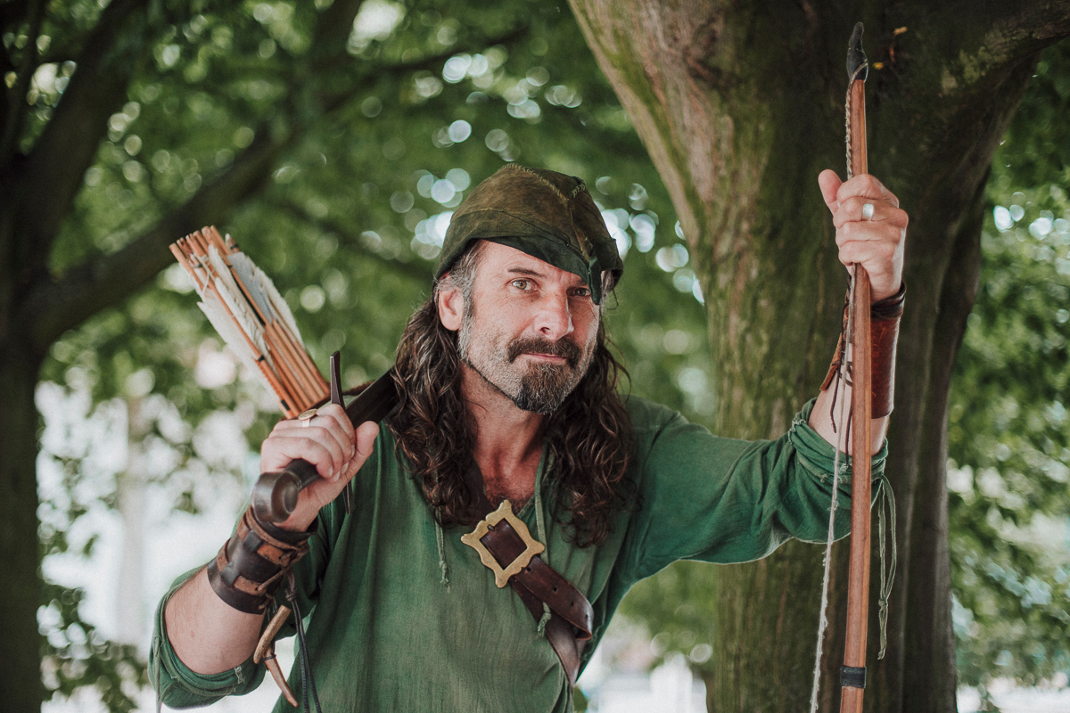 Vi upptäcker Nottingham i Robin Hood's fotspår tillsammans med guiden Ezekial Bone