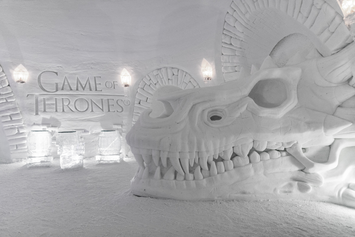 SnowVillage, en Game of Thrones-inspirerad snövärld utanför Kittilä i finska Lappland