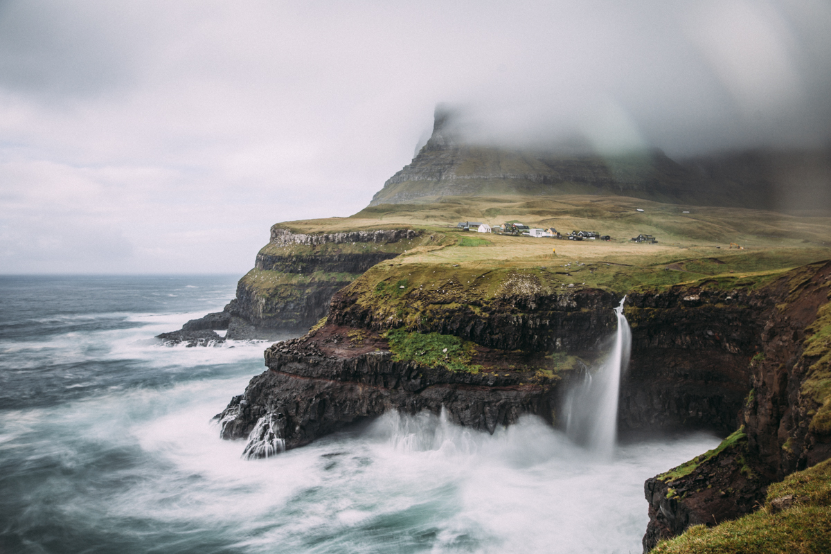 Múlafossur Gásadalur Färöarna