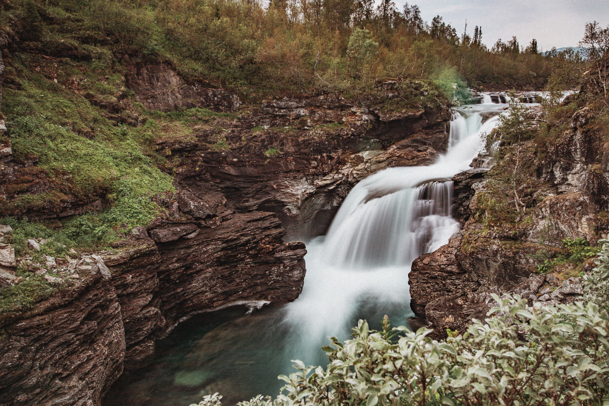 Gaustafallet Vildmarksvägen Sverige