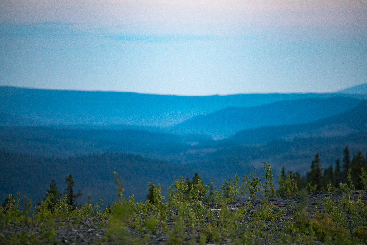 Utsikt från Staloberget - Vildmarksvägen