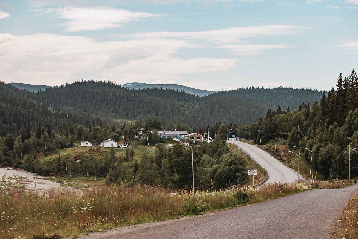 Stora Blåsjön Vildmarksvägen Sverige