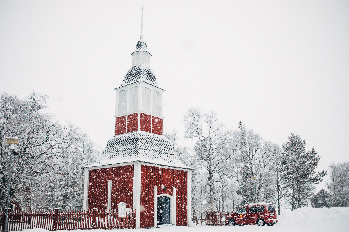 Winter in Kiruna // Jukkasjärvi church