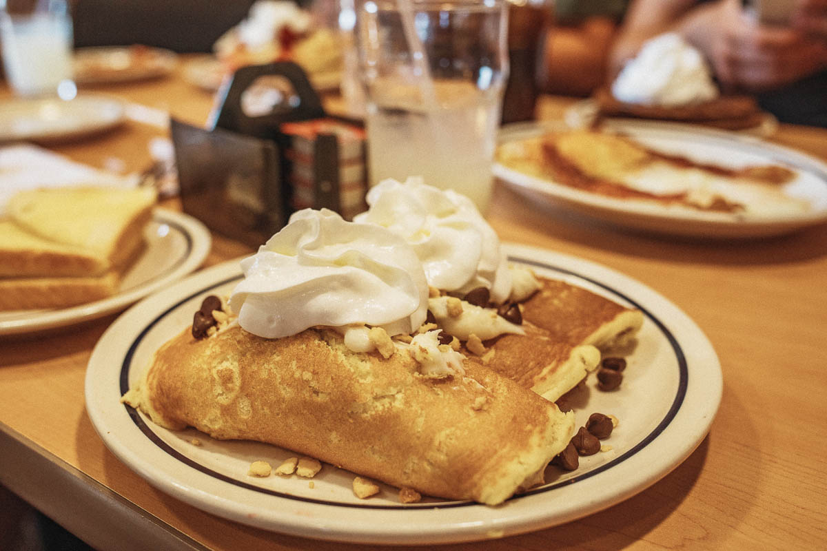 Frukost på IHOP i USA