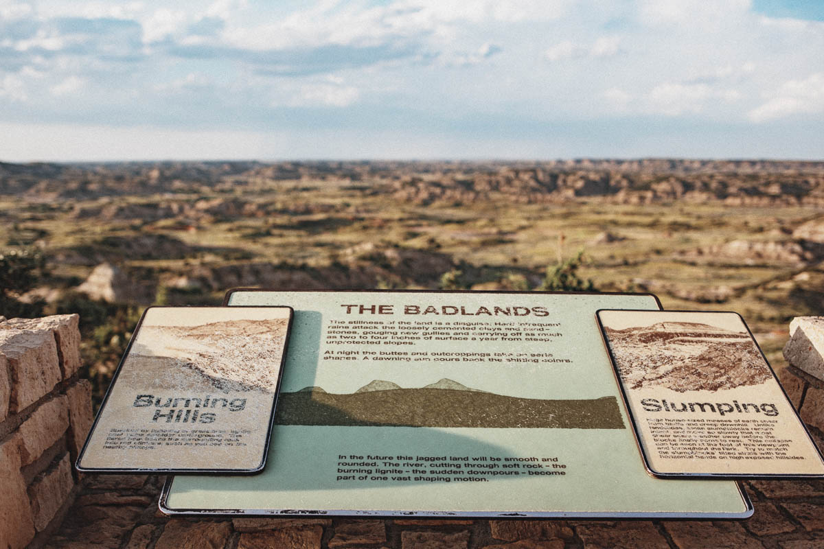 Painted Canyon Overlook Theodore Roosevelt National Park North