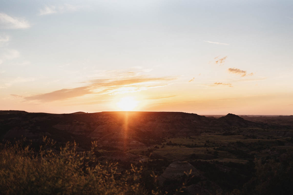 Sunset - Painted Canyon Theodore Roosevelt National Park North