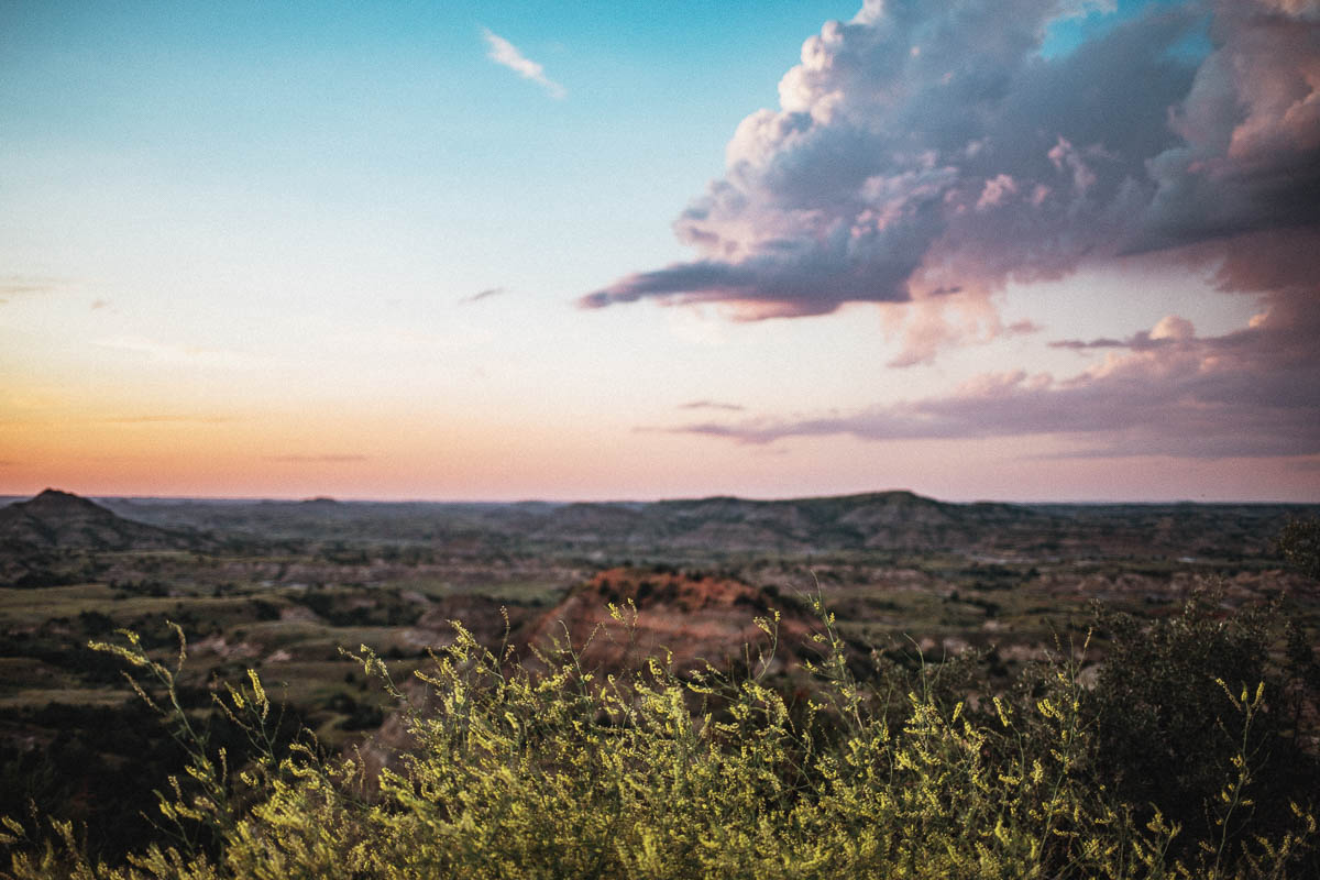 Sunset - Painted Canyon Theodore Roosevelt National Park North