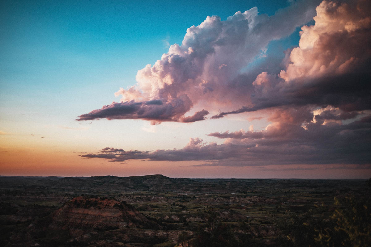 Sunset - Painted Canyon Theodore Roosevelt National Park North