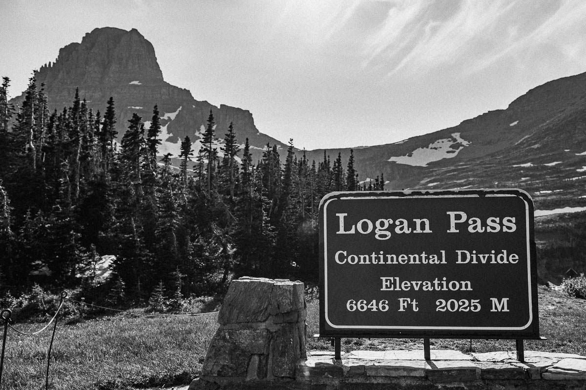  Continental Divide Logan Pass Glacier Montana