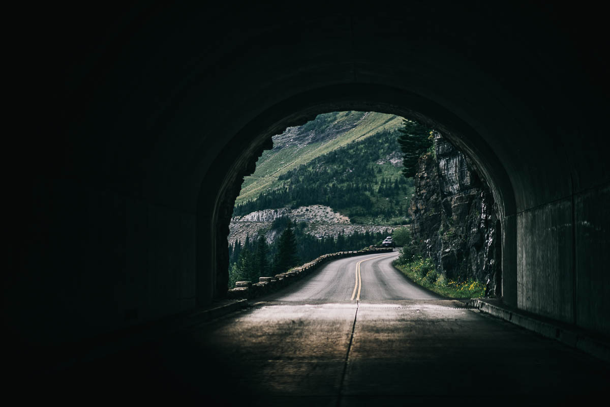 East Side Tunnel Glacier National Park Montana