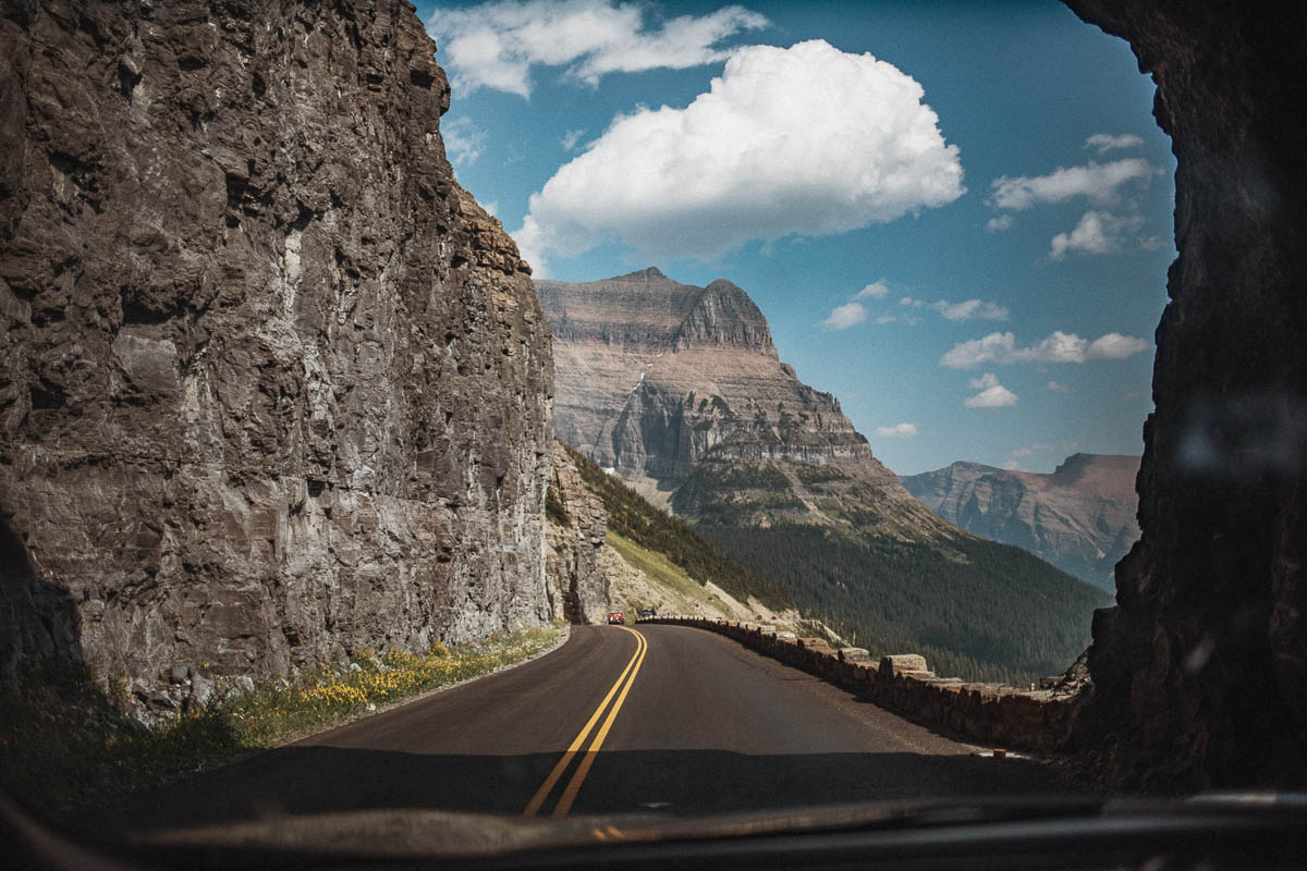 East Side Tunnel Glacier National Park Montana | Going-to-the-Sun Road