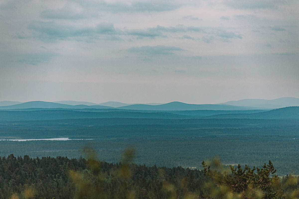 Utsikt från Tynnyrilaki | Struves meridianbåge | UNESCO Världsarv i Sverige