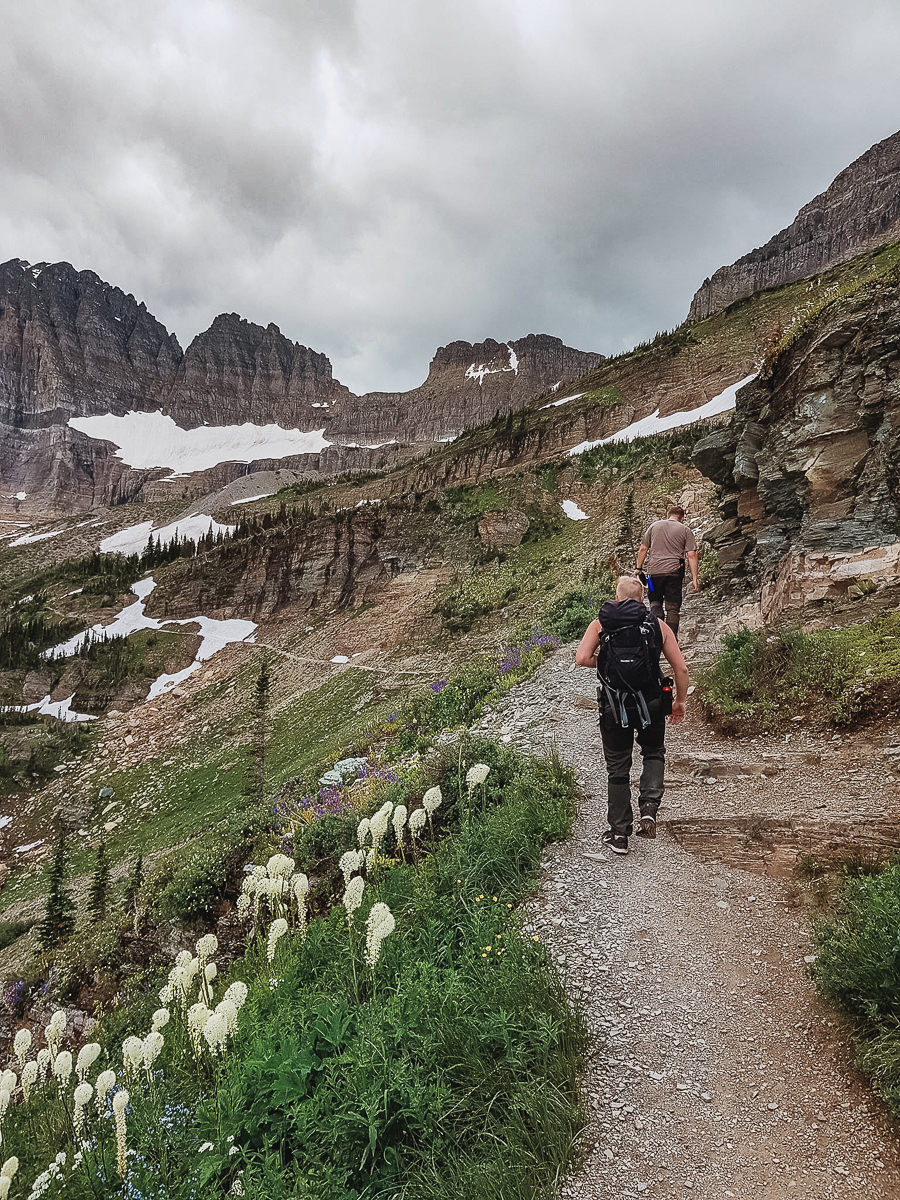 Vandring längs Grinnell Glacier Trail i Glacier National Park (Montana) Tony Gunnare