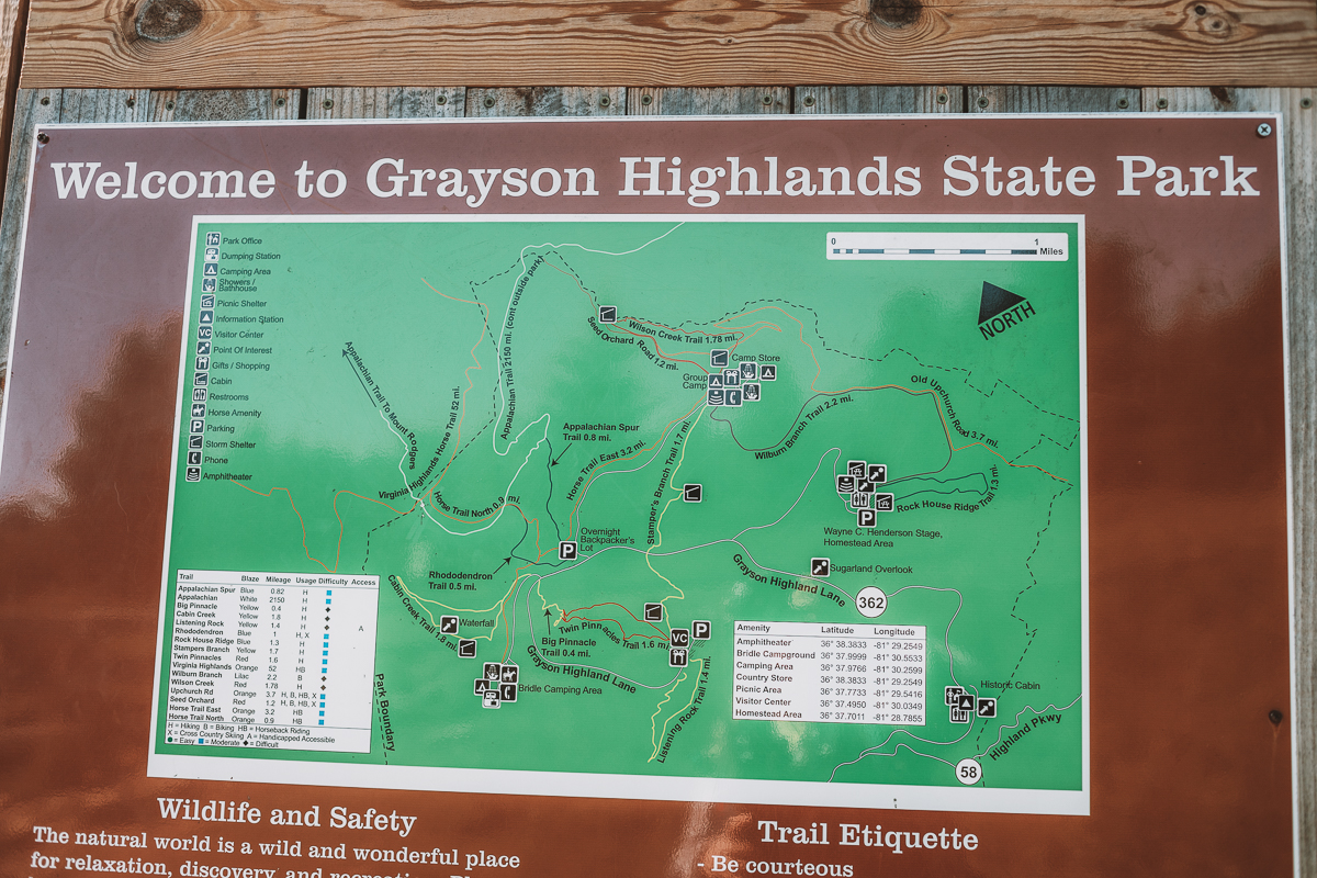 Jakten på de vilda ponnysarna i Greyson Highlands State Park, Virginia (USA)