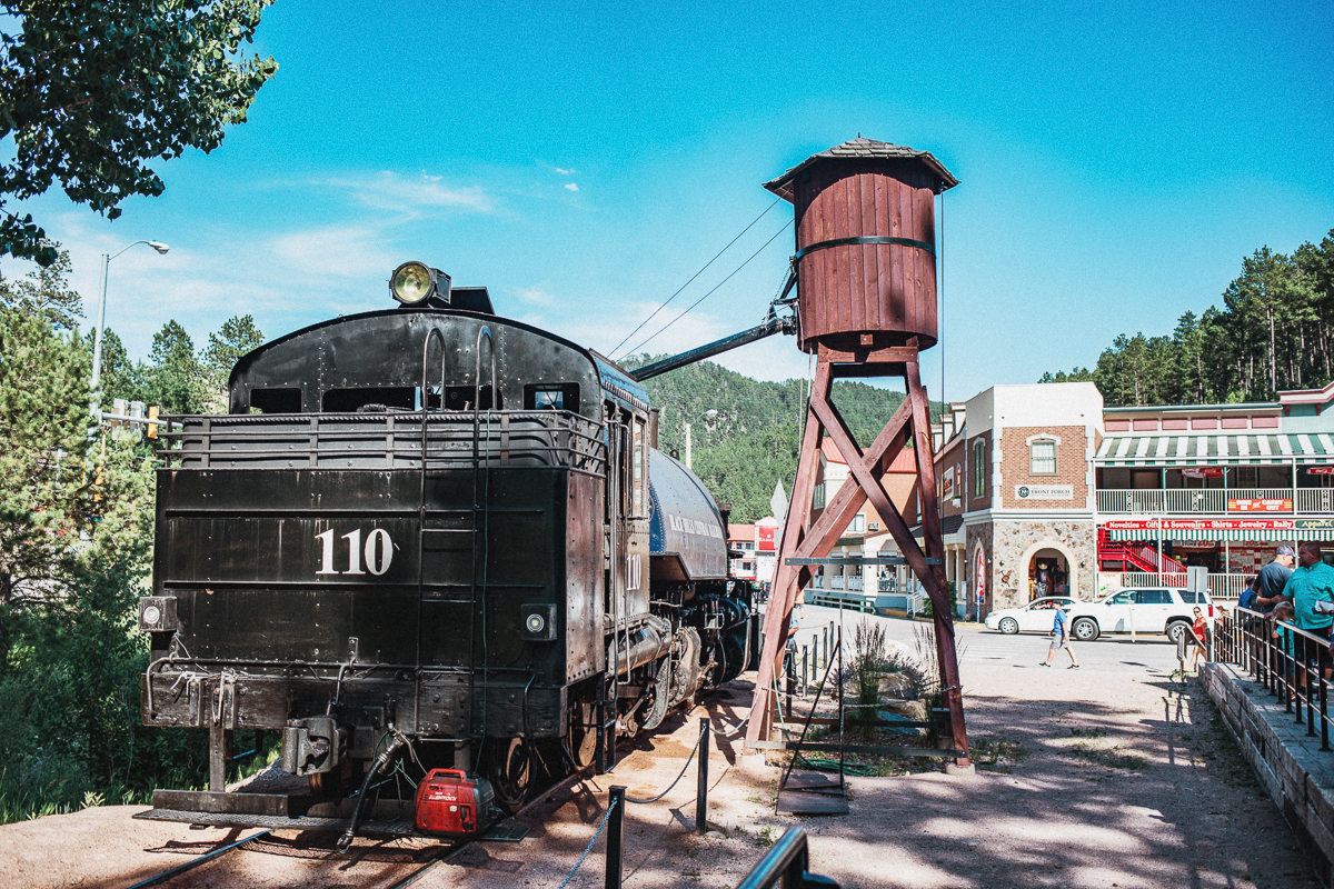 1880 Train - Hill City till Keystone i South Dakota
