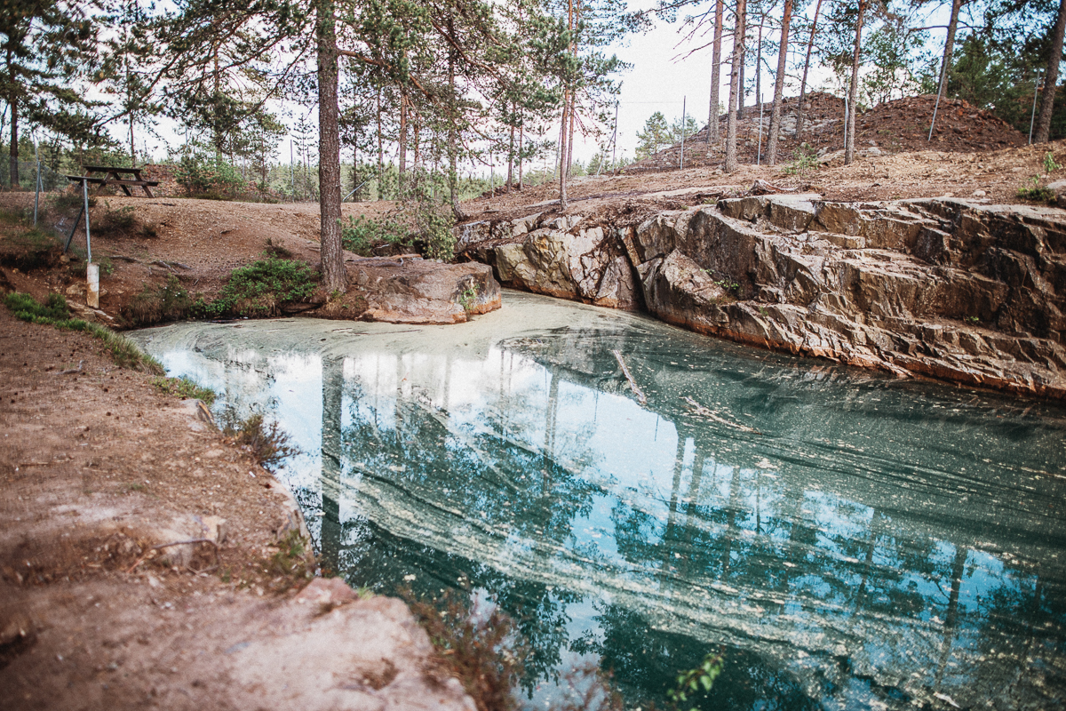 Östra Silvbergs gruva – ett badparadis i Dalarna
