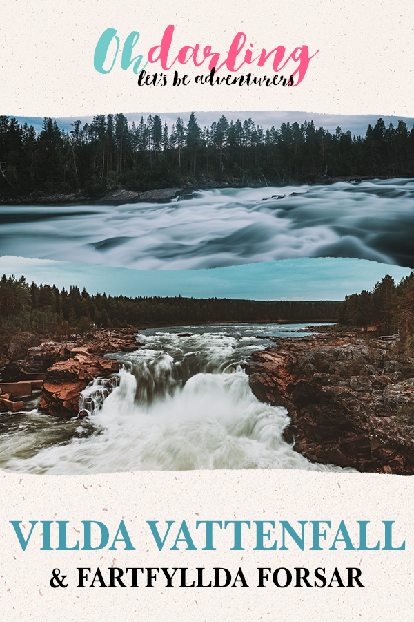Fartfyllda forsar och vilda vattenfall i Norrland - Sverige