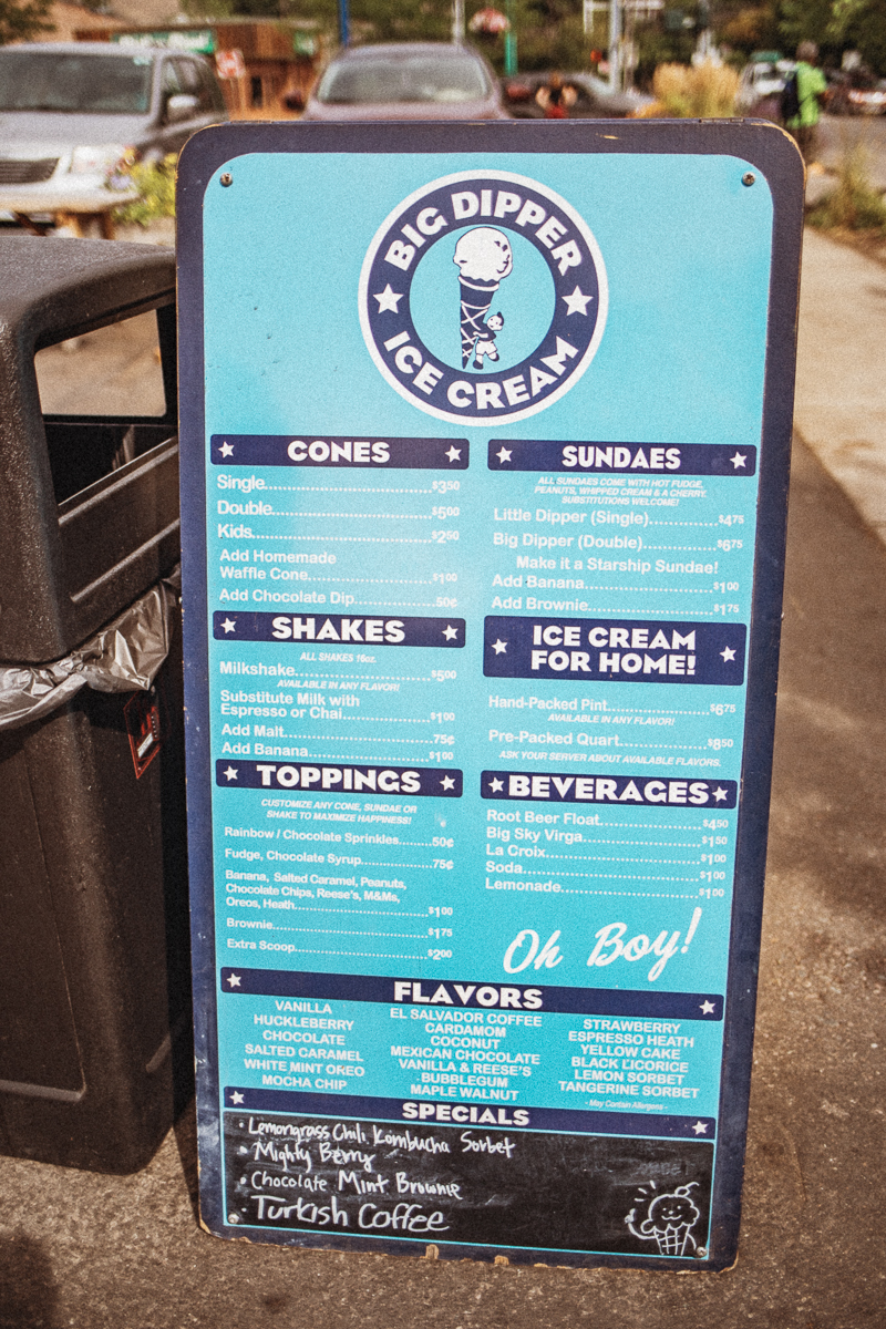 Big Dipper Ice Cream - Downtown Missoula // Montana